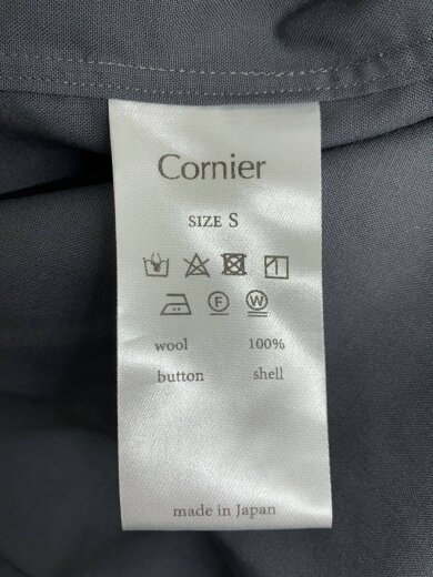 商品画像：WORSTED WOOL SHIRTS/長袖シャツ/S/ウール/GRY/無地 4