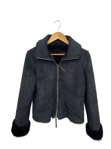 商品画像：Y2K/ムートンジャケット/40/フェイクレザー/BLK// 1