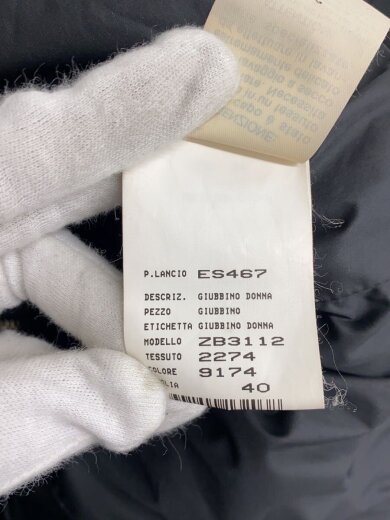 商品画像：白タグ/パフジャケット/ナイロン/BLK 4