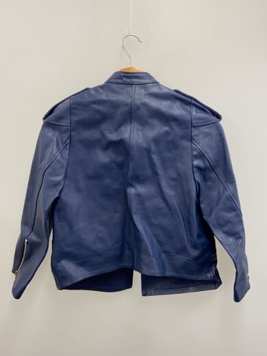 商品画像：ジップ/レザージャケット・ブルゾン/XXS/牛革/BLU/44-08-51-08006 2
