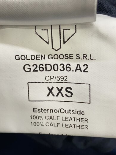 商品画像：ジップ/レザージャケット・ブルゾン/XXS/牛革/BLU/44-08-51-08006 4