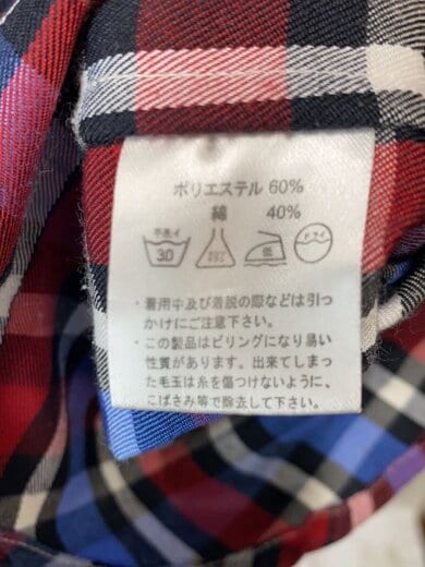 商品画像：長袖シャツ/--/コットン/マルチカラー/チェック 4