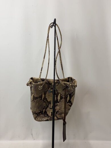 商品画像：パイソン/巾着/ハンドバッグ/--/BEG/アニマル// 3