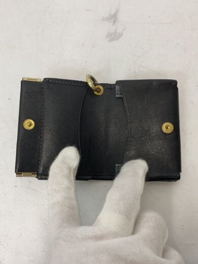 商品画像：ANBOW/2つ折り財布/レザー/BLK/無地/メンズ 4