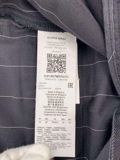 商品画像：ボトム/48/コットン/BLK/無地 6