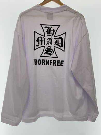 商品画像：MAD L/S Tee/長袖Tシャツ/L/コットン/WHT/HT-070425 2