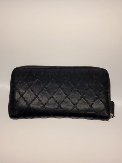 商品画像：マトラッセ/ラウンドファスナー/角スレ/コイン部汚れ/長財布/レザー/BLK/メンズ 2