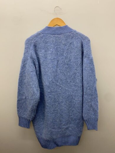 商品画像：アルパカシャギーカーディガン(厚手)/アルパカ/BLU/無地 2