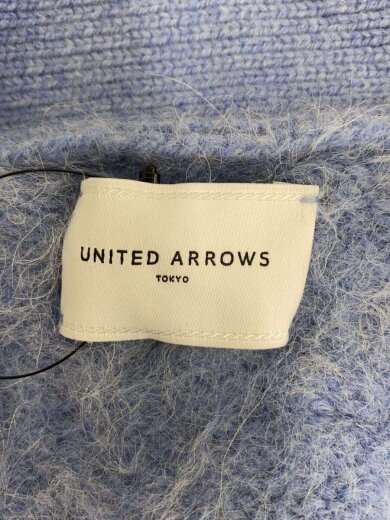 商品画像：アルパカシャギーカーディガン(厚手)/アルパカ/BLU/無地 3