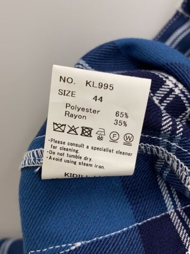 商品画像：25AW/BONDAGE PANTS/ボトム/44/ポリエステル/BLU/チェック/KL995 5