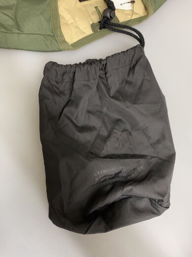 商品画像：U NECK BUTTON VESTダウンベスト/XS/ポリエステル/KHK/無地/TAION-004B2ML 5