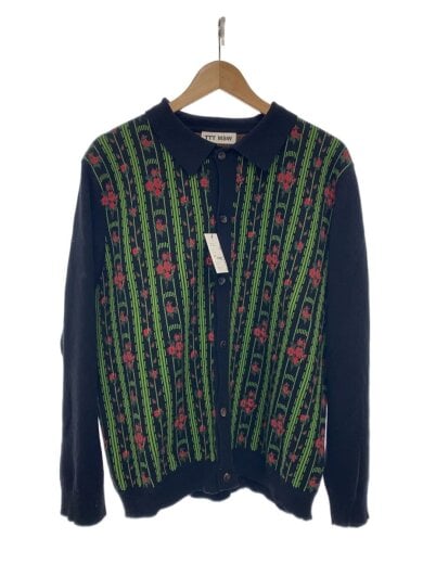 商品画像：\22SS/Flower Knit Cardigan/L/コットン/BLK/TTT-2022SS-KT02 1