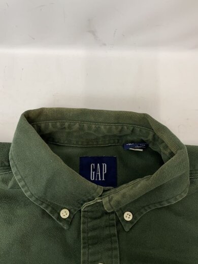 商品画像：90S/OLDGAP/長袖シャツ/M/コットン/GRN/無地 9