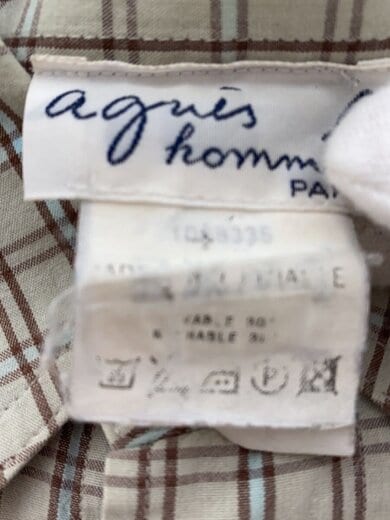 商品画像：フランス製/長袖シャツ/--/コットン/BEG/チェック 4