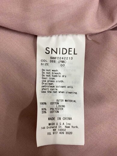 商品画像：ノースリーブワンピース/--/コットン/PNK/無地/SWFO242213 3