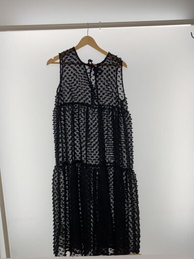 商品画像：2way dot tiered OP/ノースリーブワンピース/FREE/ポリエステル/BLK/6244-542 2