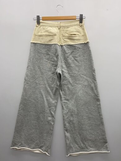 商品画像：ウエスト切替スウェットパンツ/ボトム/0/コットン/GRY/無地/61-23-1096-370 2
