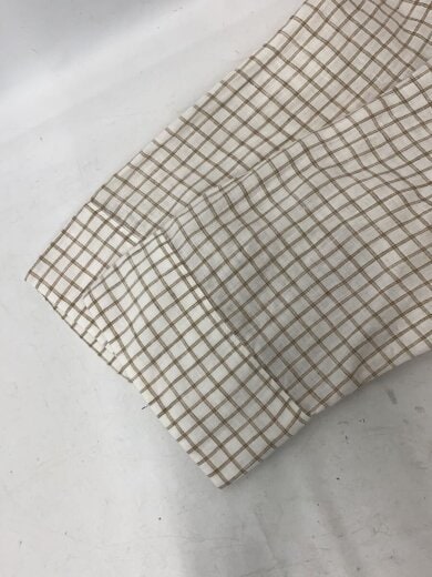 商品画像：半袖シャツ/2/リネン/WHT/チェック/578-153417// 6