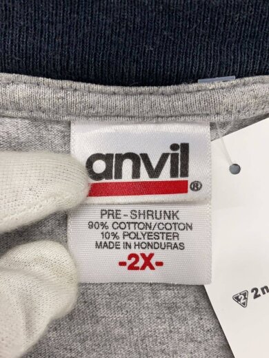 商品画像：Tシャツ/XXL/コットン/GRY/無地 3