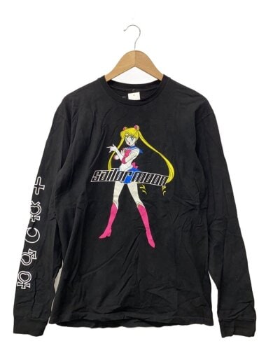 商品画像：セーラームーン/長袖Tシャツ/M/コットン/BLK// 1