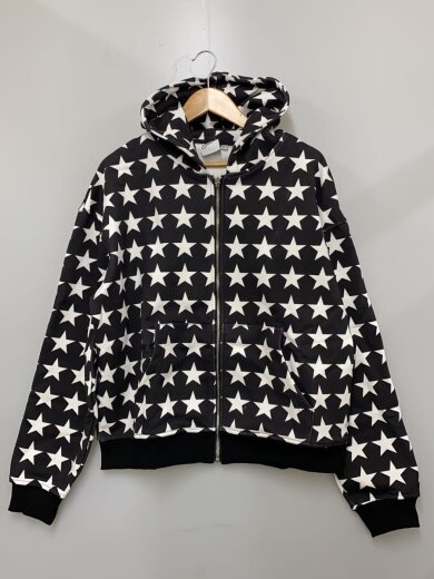 商品画像：Y2K/星柄ジップパーカー/L/コットン/BLK/総柄// 1