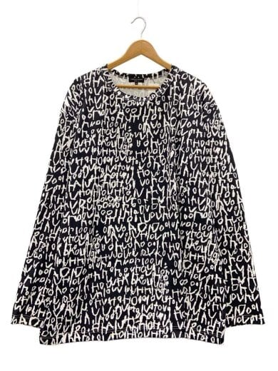 商品画像：AD2023/カットソー/S/ポリエステル/BLK/総柄/PL-T027// 1