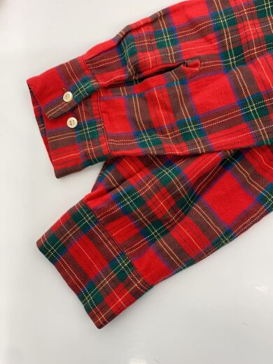 商品画像：60-70S/ネルシャツ/L/コットン/RED/チェック 4