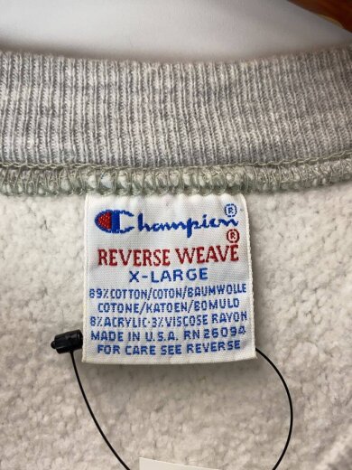 商品画像：90s/REVERSE WEAVE/USA製/カレッジロゴ/スウェット/XL/コットン/GRY// 3