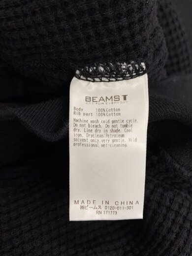 商品画像：Waffle Full Zip Hoodie/L/コットン/BLK/無地/75-13-0904-147 4