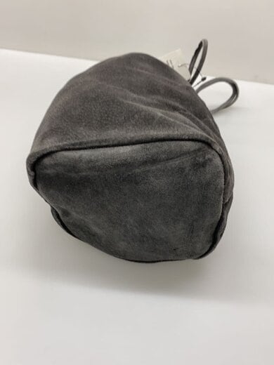 商品画像：DRAWSTRING POUCH PIG SUEDE/スウェード/BLK/無地// 4