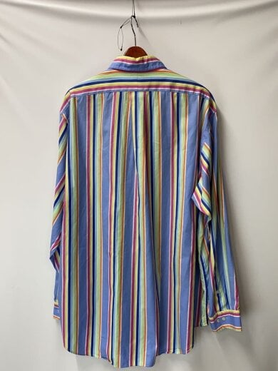 商品画像：長袖シャツ/XL/コットン/マルチカラー/ストライプ// 2