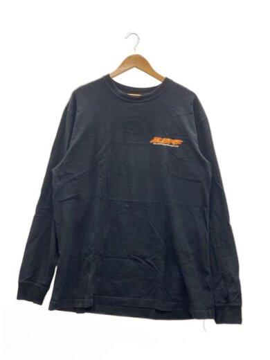 商品画像：長袖Tシャツ/XL/コットン/BLK/無地// 1