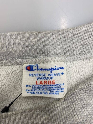 商品画像：80s/REVERSE WEAVE/トリコタグ/カレッジ/スウェット/L/コットン/GRY// 3