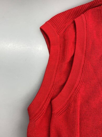 商品画像：ニットベスト(薄手)/FREE/コットン/RED/25SMSNI03 6