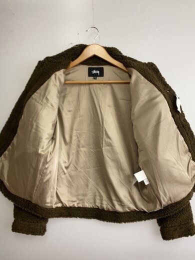 商品画像：Taryn Sherpa Trucker/フリースジャケット/XS/ポリエステル/KHK/無地/218091 3