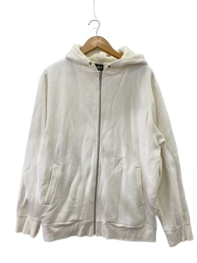 商品画像：ジップパーカー/M/コットン/WHT/無地// 1