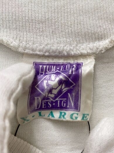 商品画像：90s/HUNEUR DESIGN/Tシャツ/XL/コットン/WHT/プリント 3