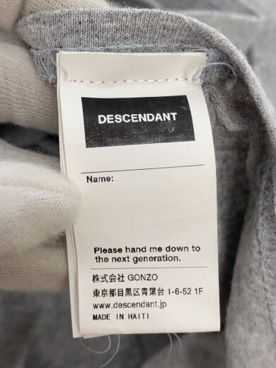 商品画像：Tシャツ/4/コットン/GRY/無地// 4