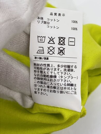 商品画像：Tシャツ/4/コットン/YLW/無地// 5