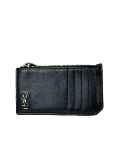 商品画像：YSL/フラグメントケース/カードケース/レザー/BLK/無地/メンズ/YBL629899// 1