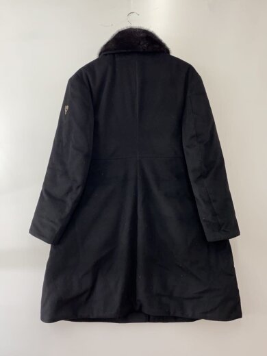 商品画像：ダウンコート/カシミア100/ミンクファー/44/カシミア/BLK/無地 2