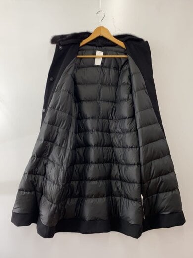 商品画像：ダウンコート/カシミア100/ミンクファー/44/カシミア/BLK/無地 3