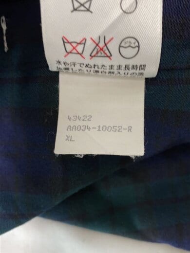 商品画像：90s/Sir Pendleton/ブラックウォッチ/ネルシャツ/XL/ウール/GRN/チェック// 5