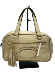 マドリード/ハンドバッグ/レザー/ベージュ/フリンジ