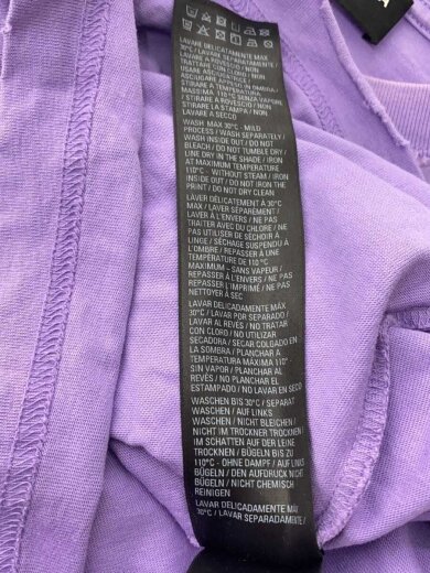 商品画像：21SS/デストロイ加工/CAPS Destroyed/Tシャツ/XXS/コットン/パープル 5