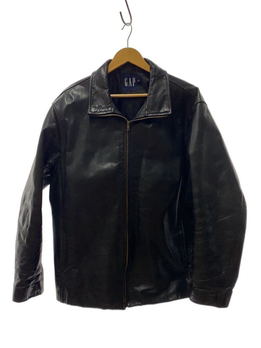 GAP(ギャップ) / 90S/OLD GAP/レザージャケット・ブルゾン/L/レザー/ブラック/112110// | 古着の販売・通販なら ...