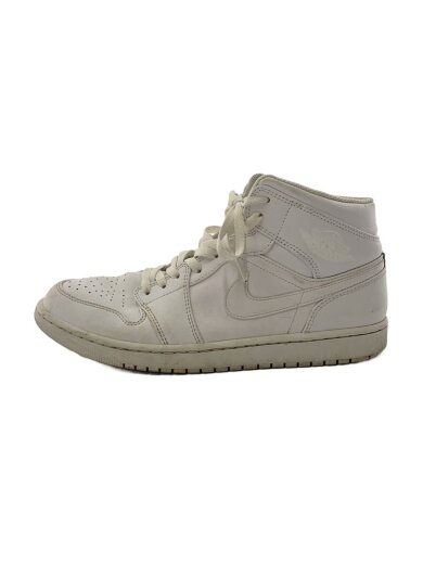 商品画像：AIR JORDAN 1 MID_エア ジョーダン 1 ミッド/29cm/WHT/レザー 1