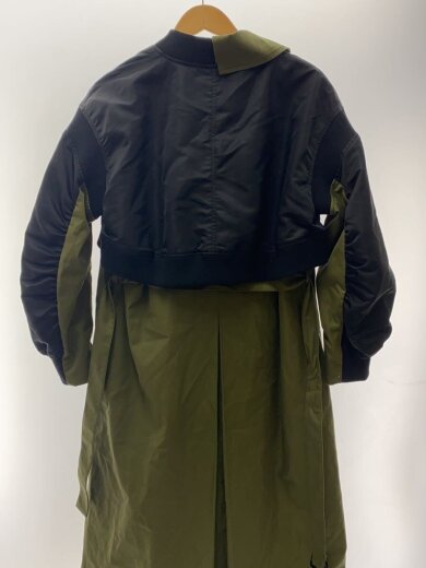 商品画像：MA-1/トレンチピーコート/トレンチコート/FREE/コットン/カーキ/A0541FC 2