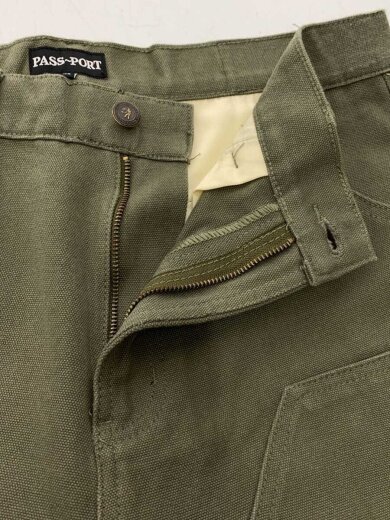 商品画像：ダブルニースケートボードパンツ/32/コットン/グリーン 3