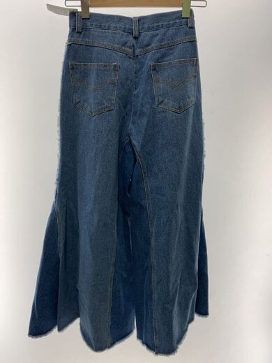 商品画像：フレアパンツ/ドッキング/ボトム/M/コットン/インディゴ 2